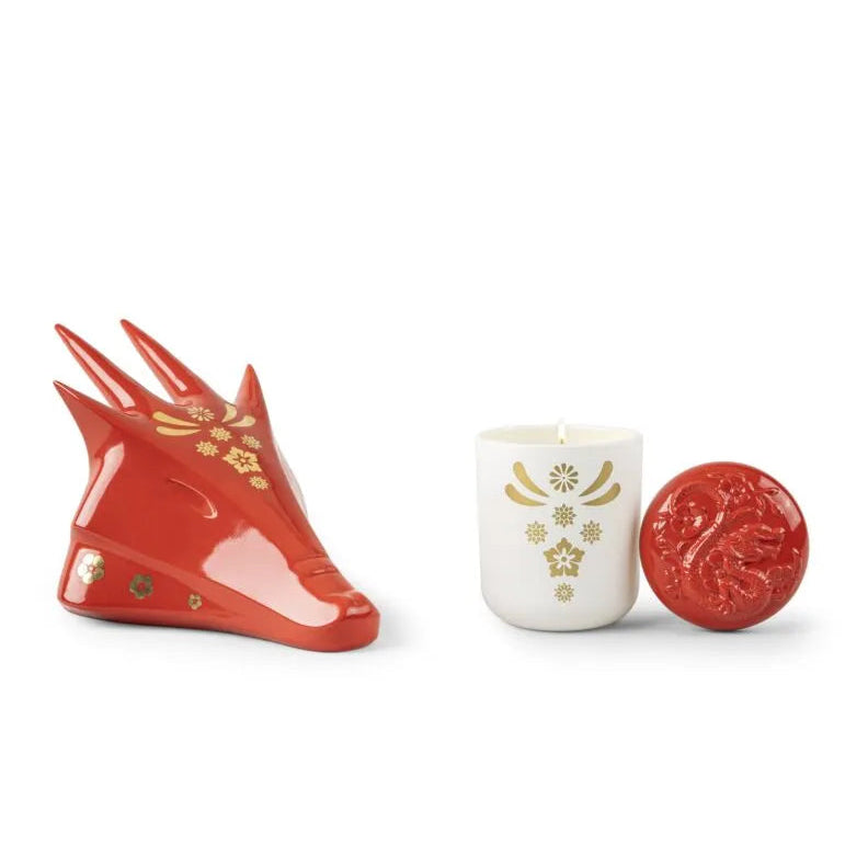 Lladro x Stoviglie: Limited Edition: Year of the Dragon Figurine & Scented Candle