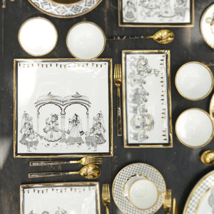 Hand-Decorated Bappuji ki Phad Square Platter