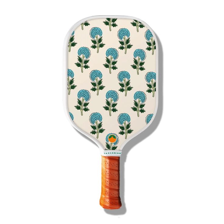 Fibre Glass Pretty Flowers Pickleball Paddle Racket