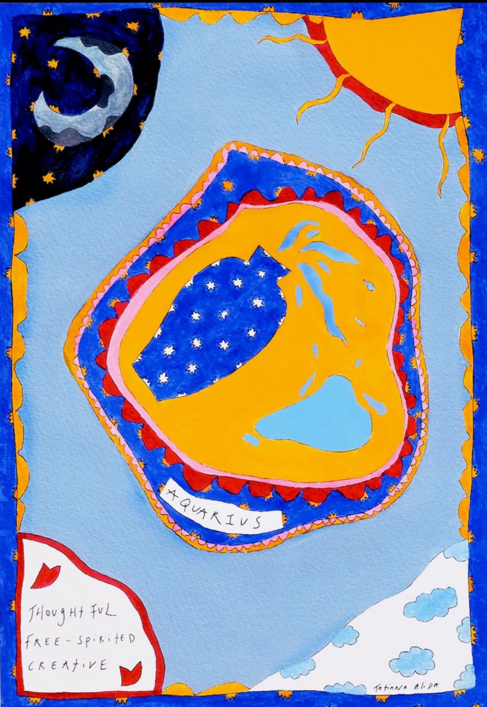 Aquarius Horoscope Art