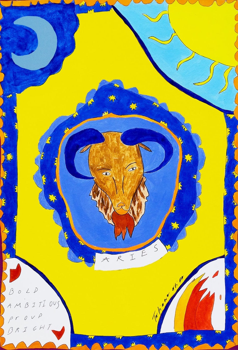 Aries Horoscope Art