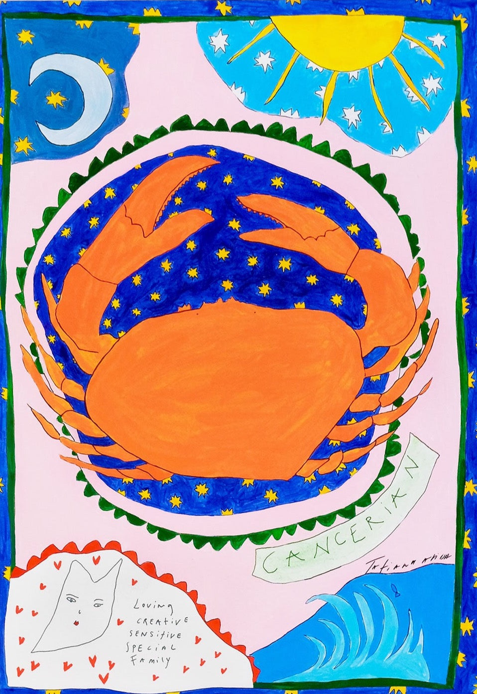 Cancer Horoscope Art