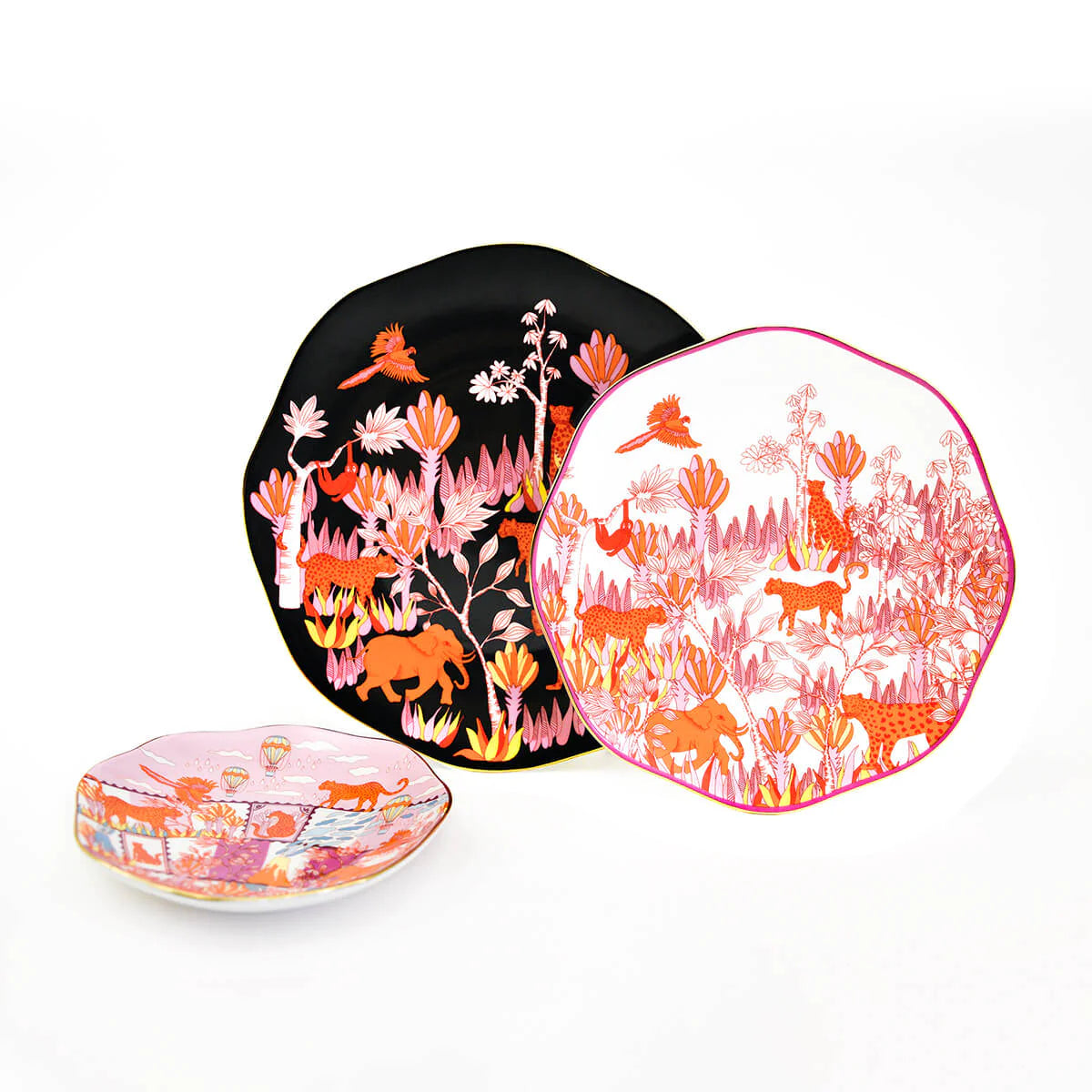 3 Plate Travel Around The World Collection