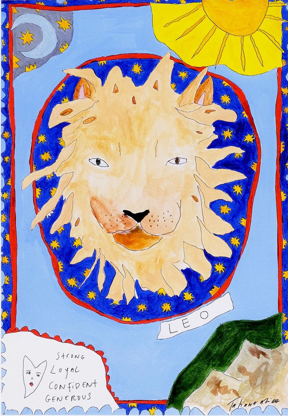 Leo Horoscope Art