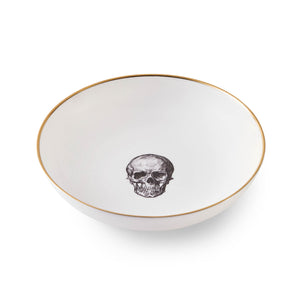 Set of 4 Skull 22k Gold Accented Bowls