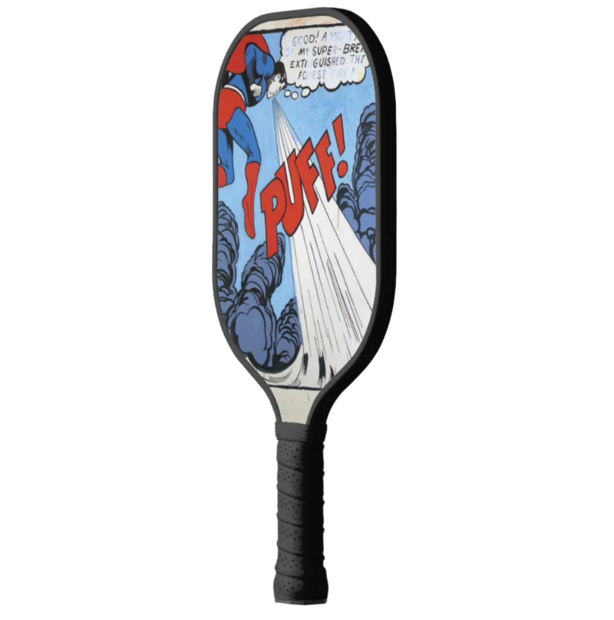 Roy Lichtenstein Inspired Superhero Pickleball Paddle Racket