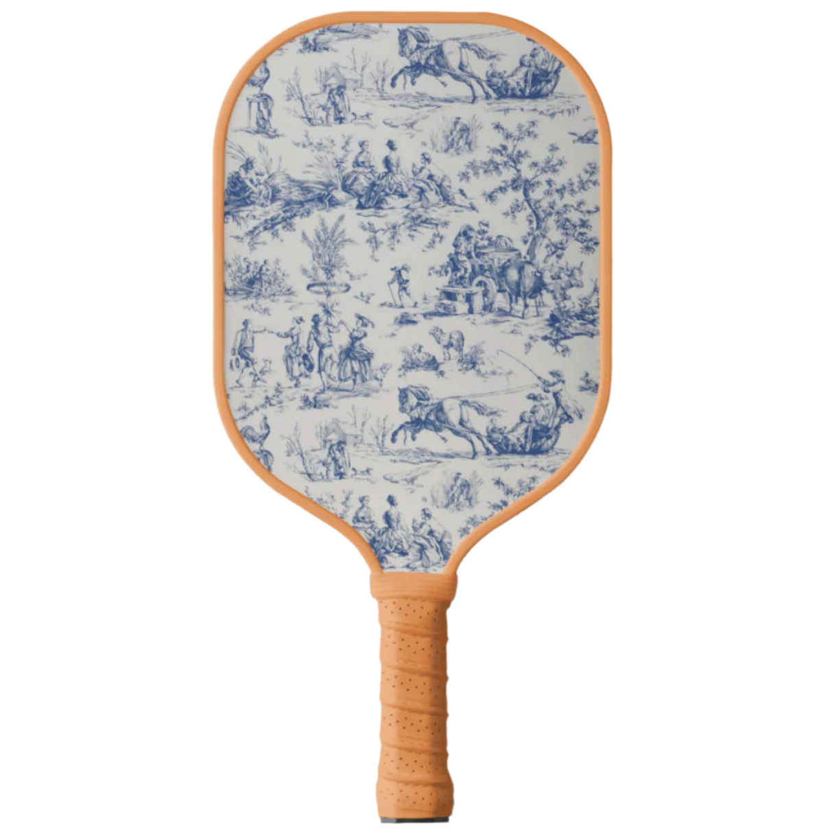 Toile de Jouy Inspired Pickleball Paddle Racket