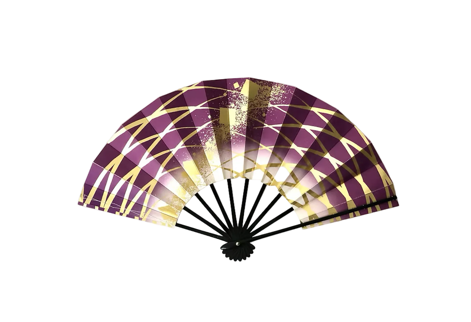 Japanese Traditional Dance Decor Violet Fan