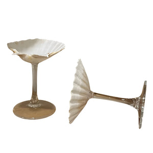 Set of 2 Seashell Martini Glasses