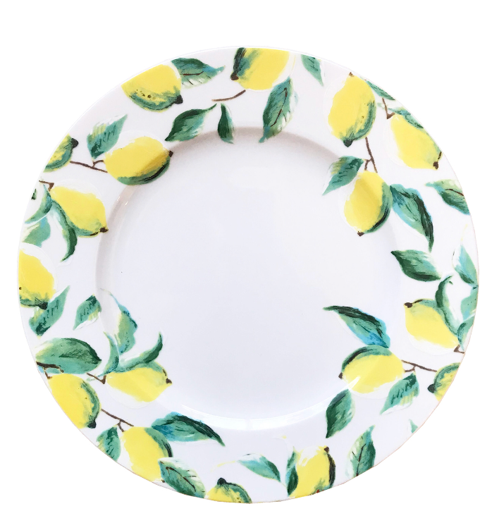 Set of 2 Amalfi Coast Lemon Plates