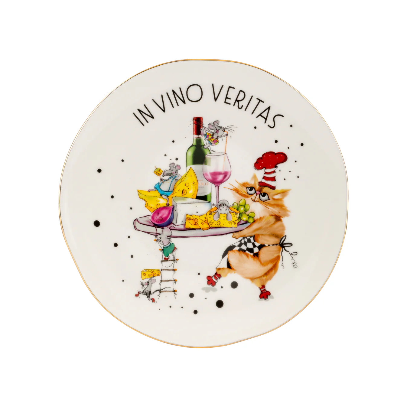 In Vito Veritas 22k Gold Polished Plate
