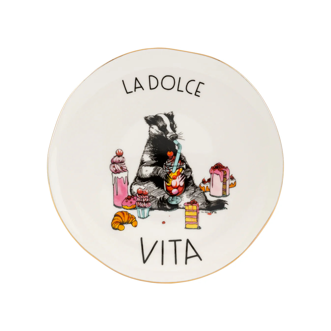 La Dolce Vita 22k Gold Polished Plate