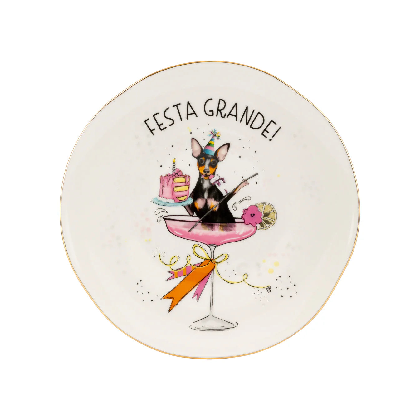 Festa Grande 22k Gold Polished Plate