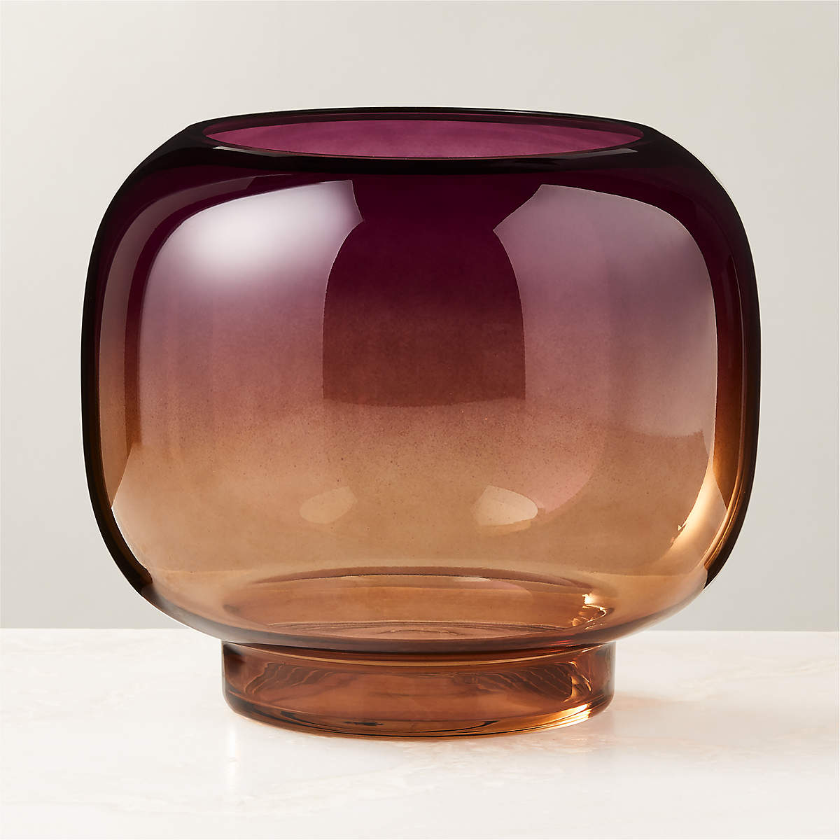 Two Toned Handblown Candle Holder