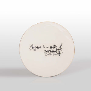 Gold Finish Jean Paul Gaultier Quote Large Platter