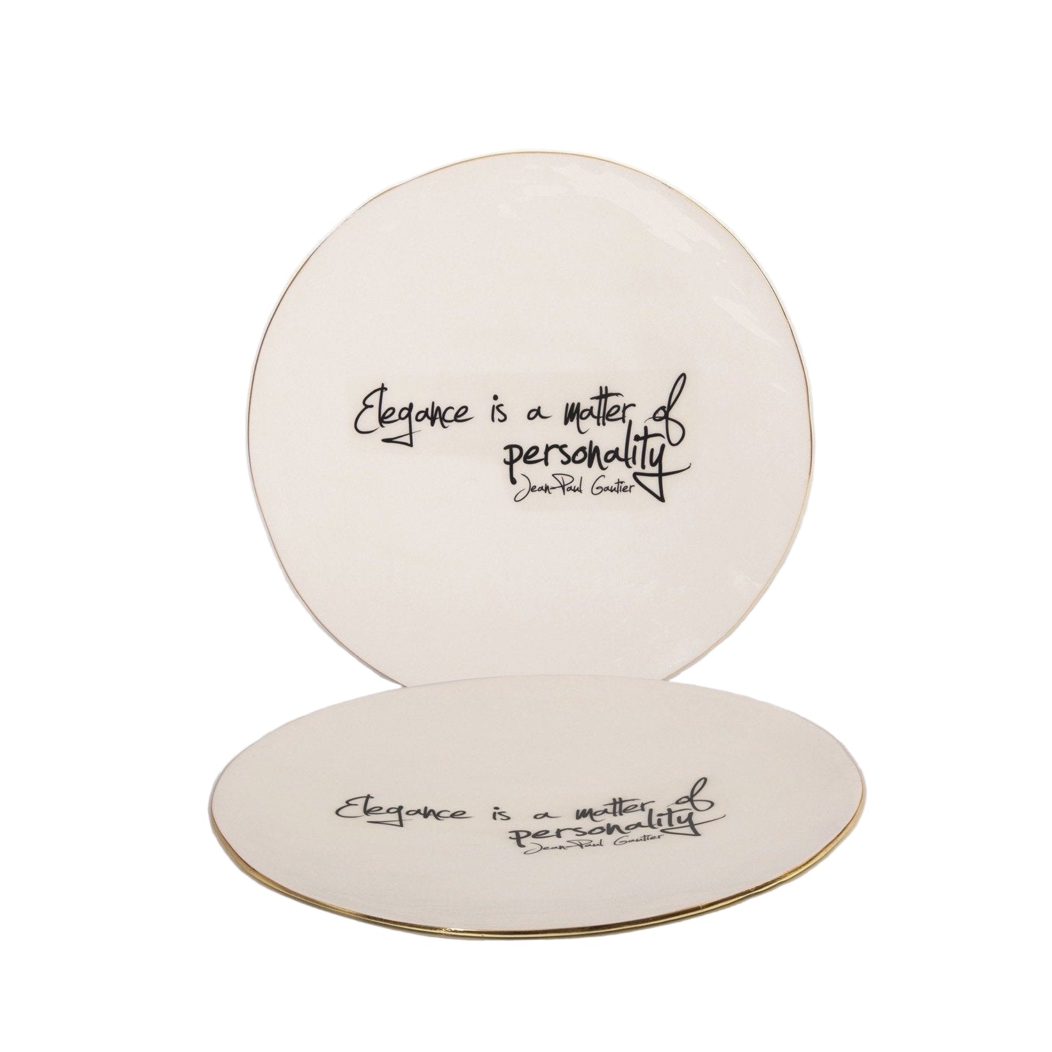 Gold Finish Jean Paul Gaultier Quote Large Platter