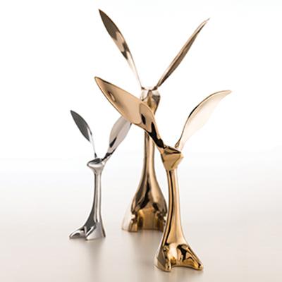 Gold Jack Rabbit Jackrabbit Gold Sculpture - Maison Bizarre