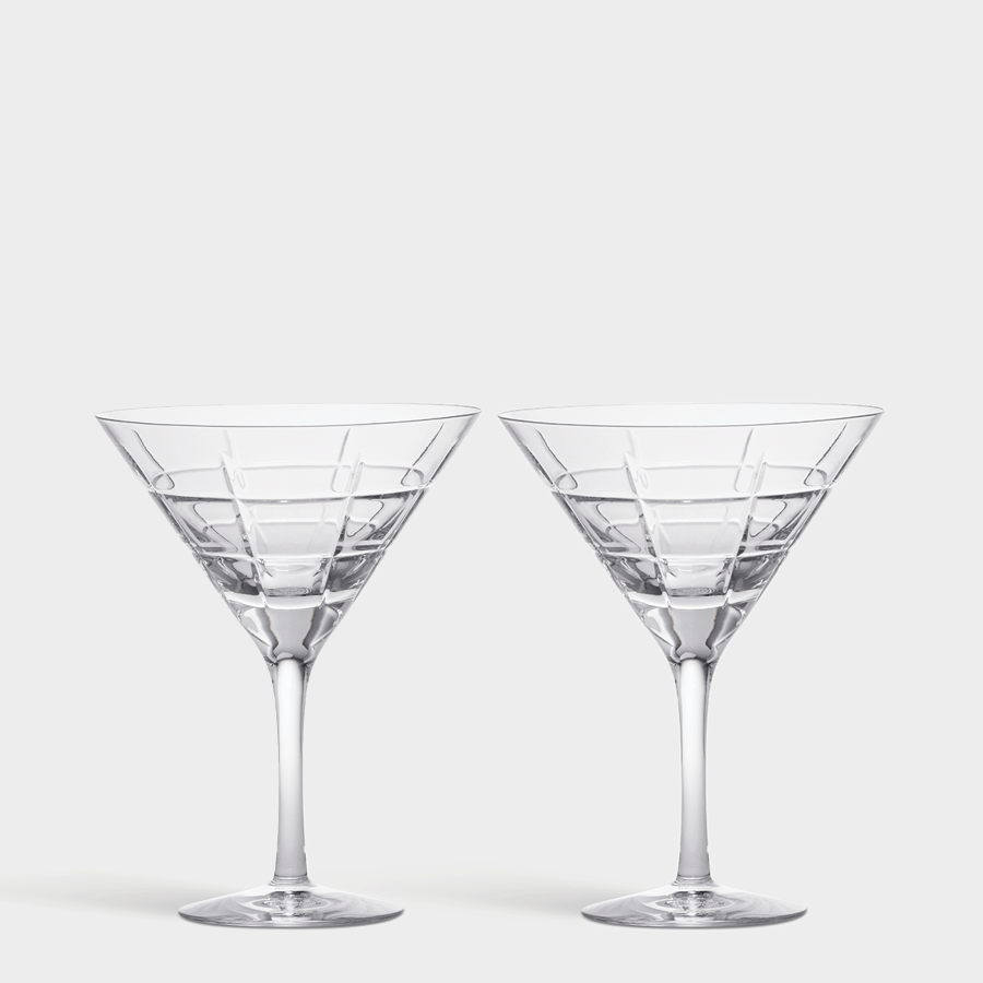 Set of 2 Manhattan Jan Johansson Martini Glasses